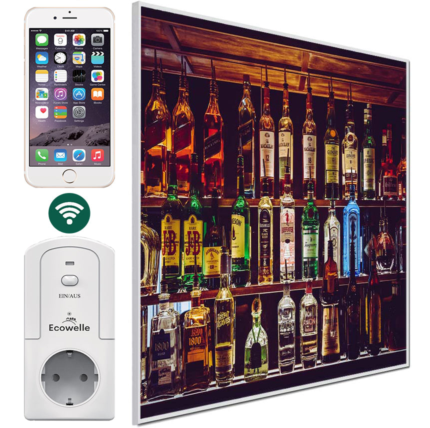 Ecowelle Infrarot Mit Bild | 350 Watt | 60×60 Cm | Infrarot | | Made In Germany - Foto 5